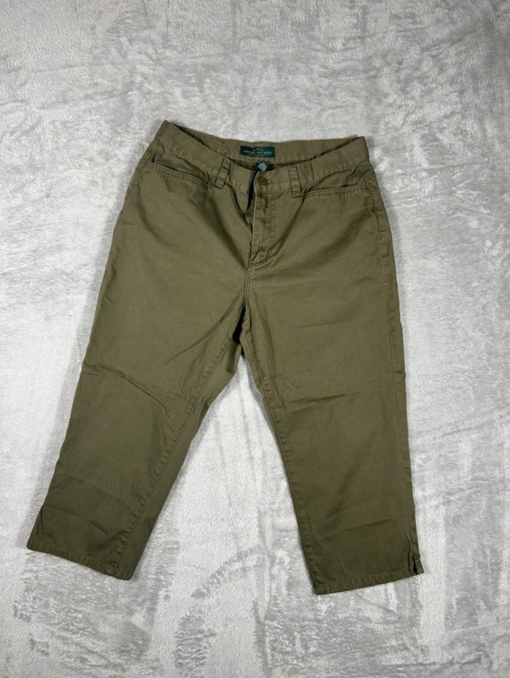 ralph lauren jeans capri pants olive green size 8